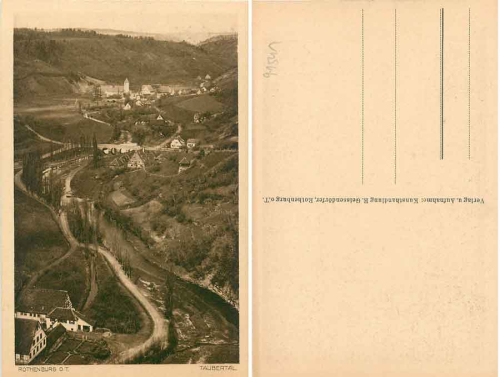 Rothenburg Tauber Taubertal * ca. 1925