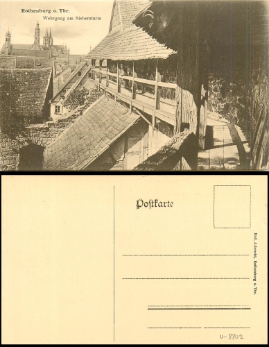 Rothenburg Tauber Wehrgang * ca. 1920