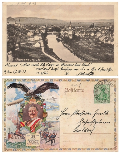 Kaiser Wilhelm II 25 jähriges Regierungsjubiläum Privatganzsache 1913