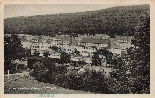01796 Rottwerndorf Pirna Siedlung o 1951