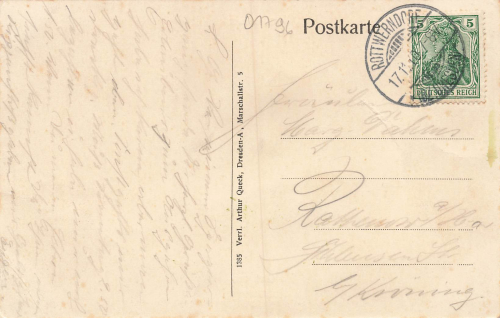 01796 Rottwerndorf Pirna Gasthof o 1910