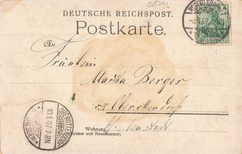 01796 Rottwerndorf Pirna Gasthof Bahnhof Steinsäge Litho 1907