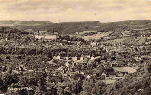 07407 Rudolstadt Totalansicht o 1962