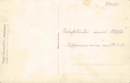 07407 Rudolstadt Untersekunda 1936 Echtfotokarte