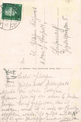 07407 Rudolstadt Gasthaus zum Adler Innenansicht o 1930
