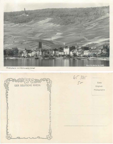 Rüdesheim Photo Zeitz 1090 *ca.1930