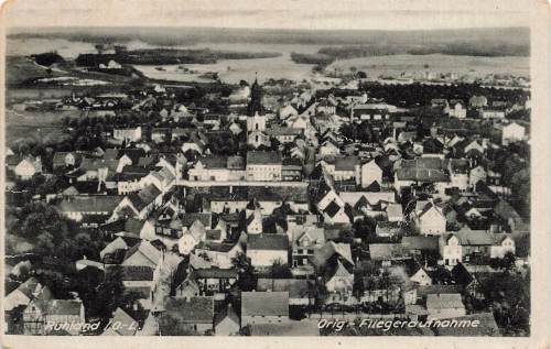 01945 Ruhland Fliegeraufnahme * um 1940