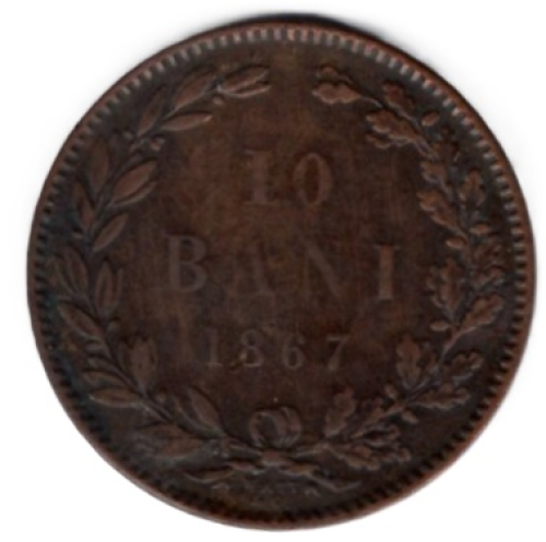 Rumänien 10 Bani 1867