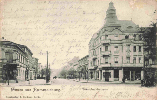 Rummelsburg, Berlin, Türrschmidtstrasse – vintage picture postcard, c. 1901