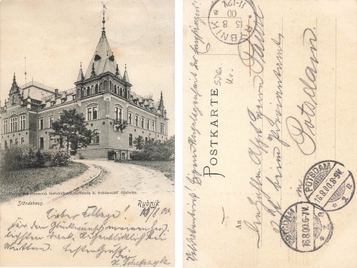 Rybnik Oberschlesien Staendehaus o 1900