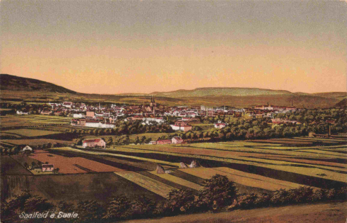 Saalfeld Thüringen Totalansicht * um 1920