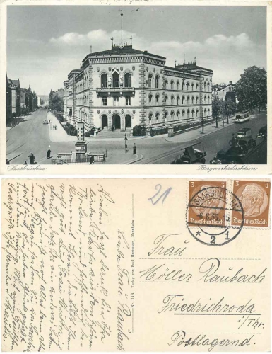 Saarbrücken Bergwerksdirektion o 06.08.1935