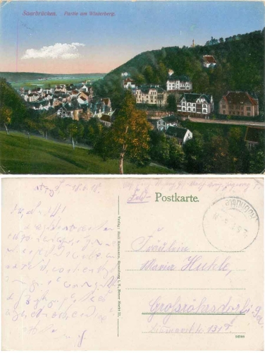 Saarbrücken am Winterberg o 18.06.1918