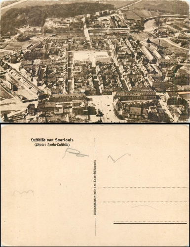 Saarlouis aerial view * approx. 1930