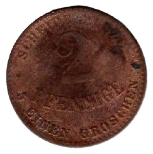 Sachsen-Coburg-Gotha 1 Pfennig 1870 Ernst II