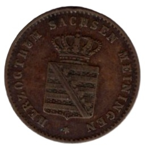 Sachsen Meinigen 2 Pfennig 1869 Herzog Bernhard II.