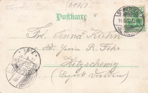 01744 Sadisdorf Dippoldiswalde Gasthof Litho o 1902