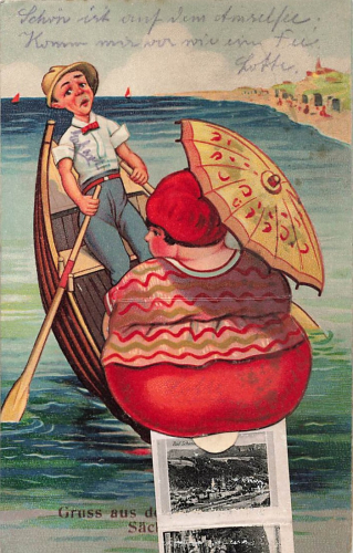 Sächsische Schweiz Ansichtskarte mit Leporello o 1940