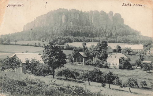01824 Pfaffenstein climbing rocks Saxon Switzerland o 1925