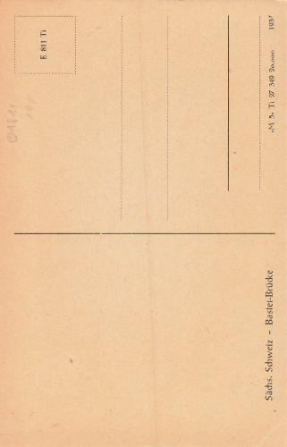 01847 Bastei Climbing Rocks Saxon Switzerland * 1937