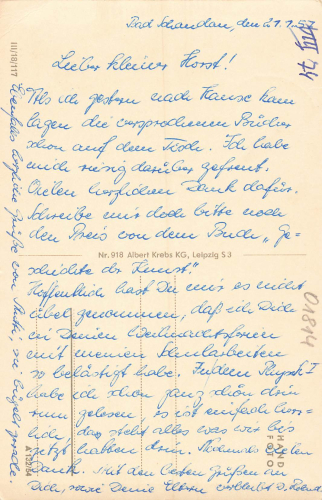 01848 Brand Climbing Rocks Saxon Switzerland used 1957