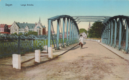 Sagan Lange Brücke Schlesien Zagan * um 1910