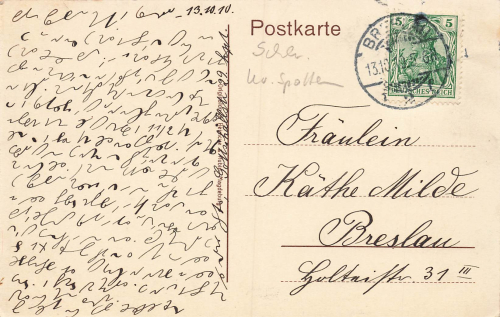 Sagan Nizzaplatz Kriegerdenkmal Schlesien Zagan o 1910