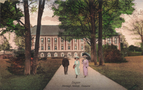 Sagan Schloss Schlesien Zagan * um 1910