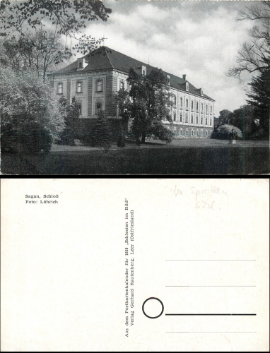 Sagan Castle Silesia Sprottau district * 1959