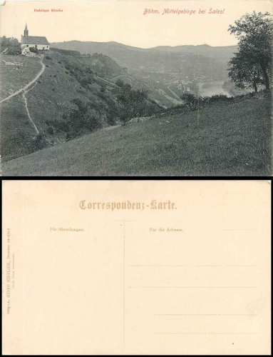 Salesel mit Dubitzer Kirche *um 1910