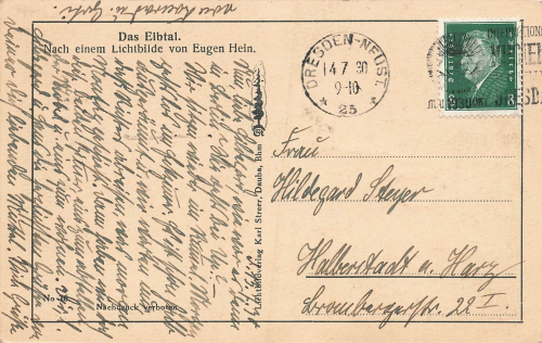 SSalesel Elbe Böhmen Sudetengau Dolní Zálezly o 1930