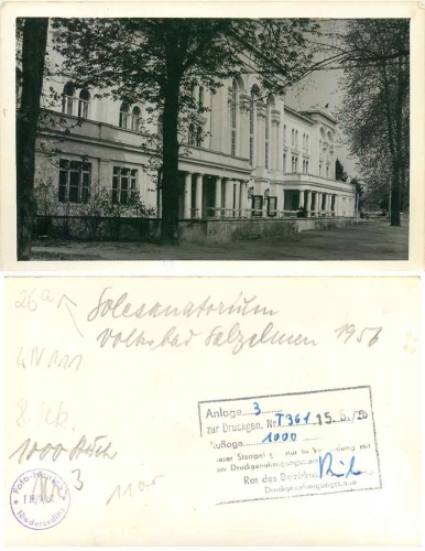39218 Bad Salzelmen Solesanatorium Druckvorlage 1956 