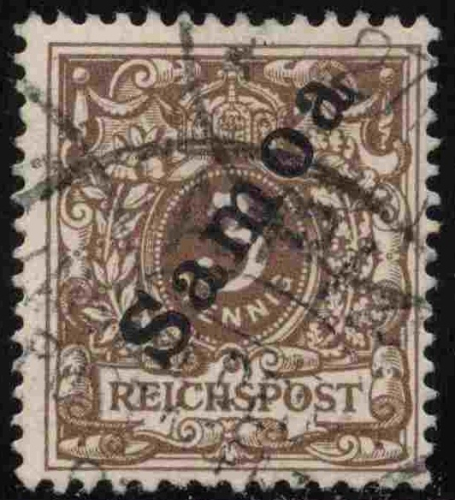 Samoa Deutsche Post Michel 1 o gestempelt Krone Adler