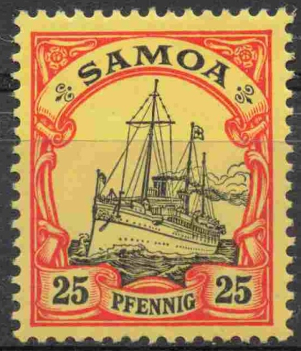 Samoa Deutsche Post Michel 11 * ungebraucht Kaiseryacht