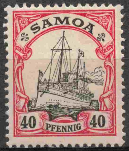 Samoa Deutsche Post Michel 13 * ungebraucht Kaiseryacht
