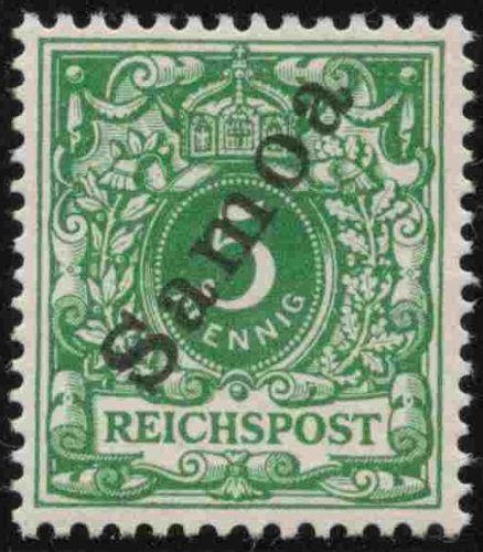 Samoa Deutsche Post Michel 2 * ungebraucht Krone Adler