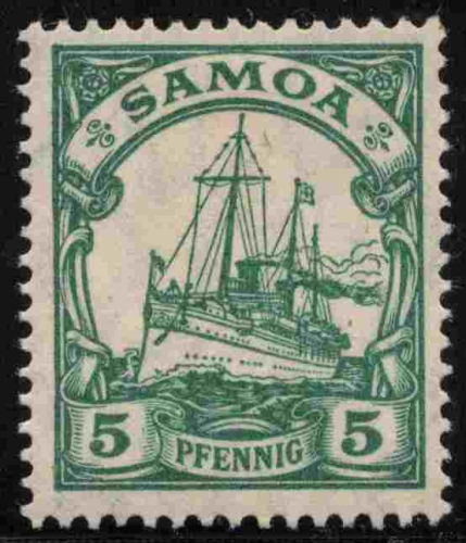 Samoa Deutsche Post Michel 21 * ungebraucht Kaiseryacht