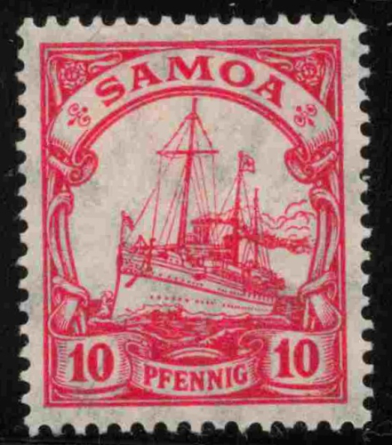 Samoa Deutsche Post Michel 22 * ungebraucht Kaiseryacht