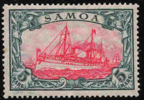 Samoa Deutsche Post Michel 23 B * ungebraucht Kaiseryacht