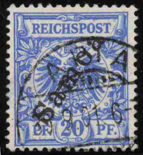 Samoa Deutsche Post Michel 4 o gestempelt Krone Adler  geprüft