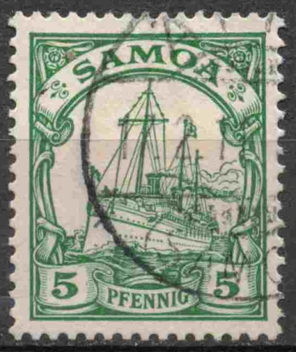 Samoa Deutsche Post Michel 8 o gestempelt Kaiseryacht