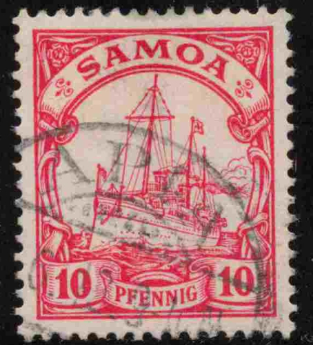 Samoa Deutsche Post Michel 9 o gestempelt Kaiseryacht