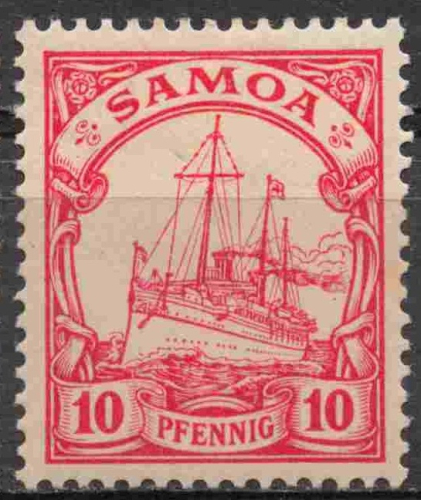 Samoa Deutsche Post Michel 9 * ungebraucht Kaiseryacht