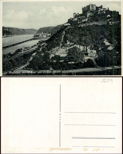 Sankt Goar Rheinfels und St. Goarshausen * ca. 1935