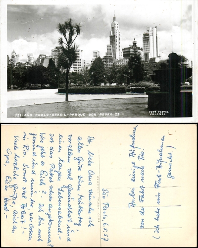 Sao Paulo Brasilien Parque Don Pedro II gebr. 06.05.1957