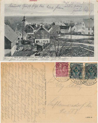 Satzung im Erzgebirge o 3.7.1923