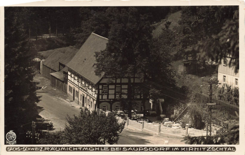 01855 Räumichtmühle bei Saupsdorf Sächsische Schweiz * um 1930 Hahn-Foto11692