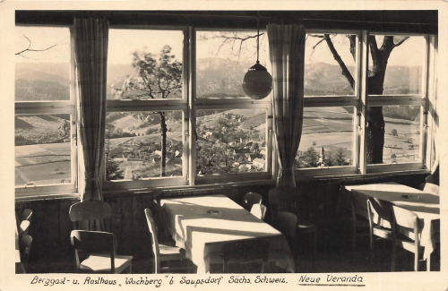 01855 Saupsdorf Saxon Switzerland Wachberg Inn * around 1950