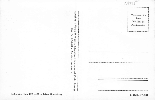 01855 Saupsdorf Sächsische Schweiz * 1960