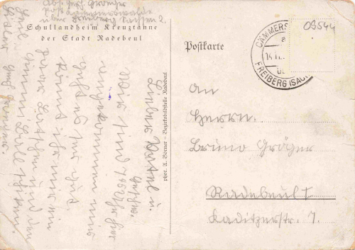 Sayda Erzgebirge Schullandheim Kreuztanne o um 1940
